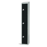 GR686-ELS Elite Three Door Electronic Combination Locker with Sloping Top Black JD Catering Equipment Solutions Ltd