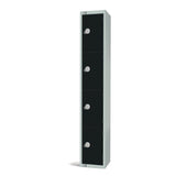 GR687-EL Elite Four Door Electronic Combination Locker Black JD Catering Equipment Solutions Ltd
