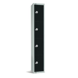 GR687-EL Elite Four Door Electronic Combination Locker Black JD Catering Equipment Solutions Ltd