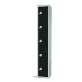GR688-CL Elite Five Door Manual Combination Locker Locker Black JD Catering Equipment Solutions Ltd