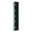 GR688-EL Elite Five Door Electronic Combination Locker Black JD Catering Equipment Solutions Ltd
