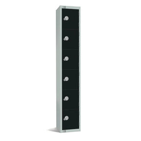 GR689-EL Elite Six Door Electronic Combination Locker Black - JD Catering Equipment Solutions Ltd