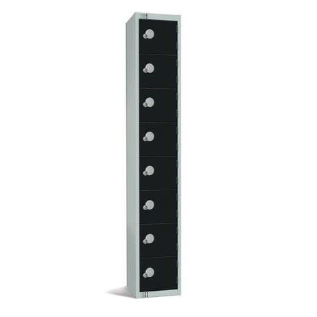 GR690-EL Elite Eight Door Electronic Combination Locker Black JD Catering Equipment Solutions Ltd