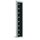 GR690-ELS Elite Eight Door Electronic Combination Locker with Sloping Top Black JD Catering Equipment Solutions Ltd