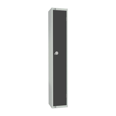 GR691-CN Elite Single Door Coin Return Locker Graphite Grey JD Catering Equipment Solutions Ltd