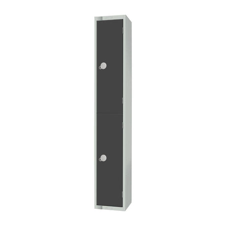 GR692-CL Elite Double Door Manual Combination Locker Locker Graphite Grey JD Catering Equipment Solutions Ltd
