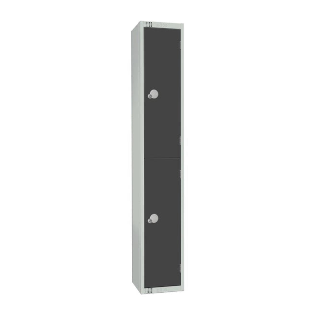 GR692-CN Elite Double Door Coin Return Locker Graphite Grey JD Catering Equipment Solutions Ltd
