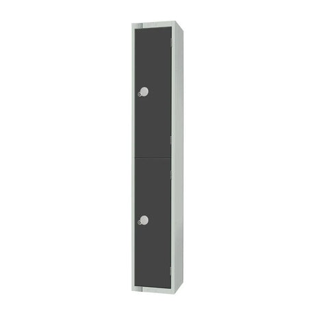 GR692-CN Elite Double Door Coin Return Locker Graphite Grey - JD Catering Equipment Solutions Ltd
