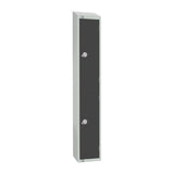 GR692-PS Elite Double Door Padlock Locker Graphite Grey with Sloping Top JD Catering Equipment Solutions Ltd