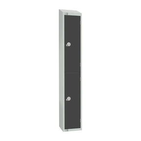 GR692-PS Elite Double Door Padlock Locker Graphite Grey with Sloping Top - JD Catering Equipment Solutions Ltd