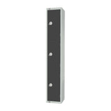 GR693-CL Elite Three Door Manual Combination Locker Locker Graphite Grey JD Catering Equipment Solutions Ltd