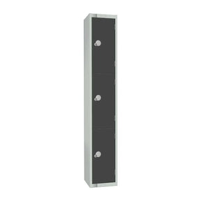 GR693-EL Elite Three Door Electronic Combination Locker Graphite Grey - JD Catering Equipment Solutions Ltd