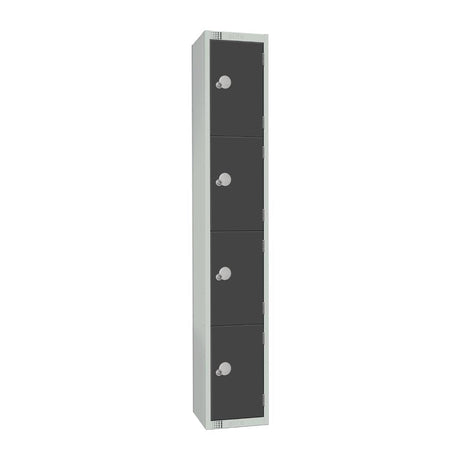 GR694-CL Elite Four Door Manual Combination Locker Locker Graphite Grey JD Catering Equipment Solutions Ltd