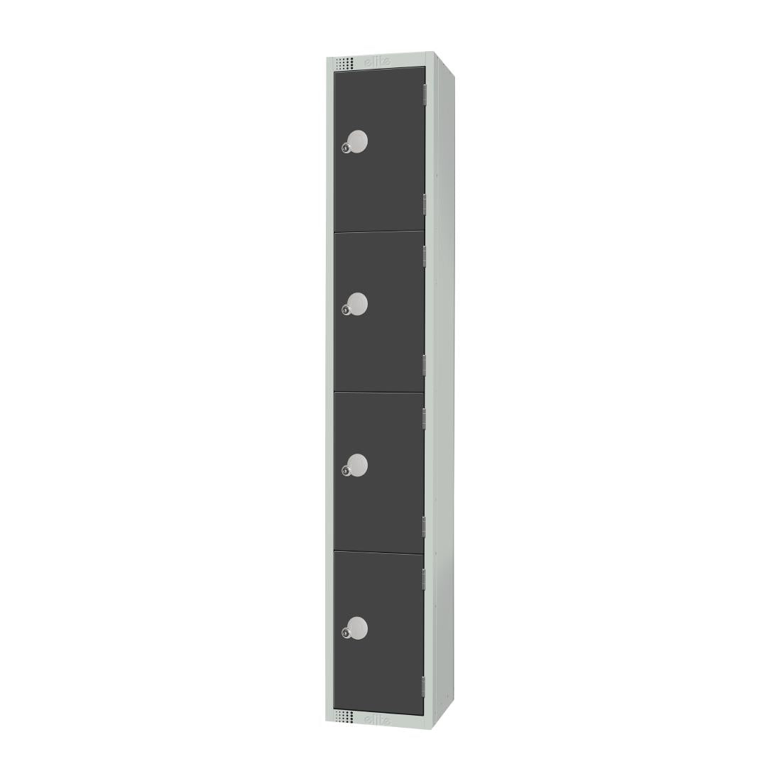 GR694-CL Elite Four Door Manual Combination Locker Locker Graphite Grey JD Catering Equipment Solutions Ltd