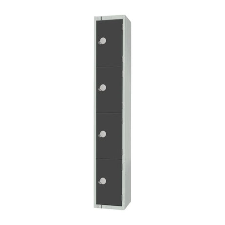 GR694-CN Elite Four Door Coin Return Locker Graphite Grey - JD Catering Equipment Solutions Ltd