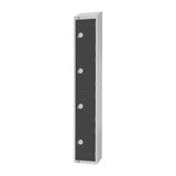 GR694-CS Elite Four Door Camlock Locker with Sloping Top Graphite Grey JD Catering Equipment Solutions Ltd