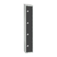 GR694-CS Elite Four Door Camlock Locker with Sloping Top Graphite Grey JD Catering Equipment Solutions Ltd