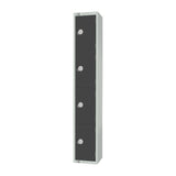 GR694-EL Elite Four Door Electronic Combination Locker Graphite Grey JD Catering Equipment Solutions Ltd