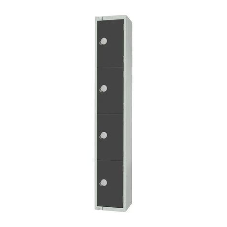 GR694-EL Elite Four Door Electronic Combination Locker Graphite Grey - JD Catering Equipment Solutions Ltd