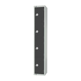 GR694-P Elite Four Door Padlock Locker Graphite Grey JD Catering Equipment Solutions Ltd