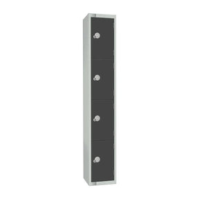 GR694-P Elite Four Door Padlock Locker Graphite Grey - JD Catering Equipment Solutions Ltd