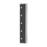 GR695-C Elite Five Door Camlock Locker Graphite Grey JD Catering Equipment Solutions Ltd