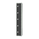 GR695-CL Elite Five Door Manual Combination Locker Locker Graphite Grey JD Catering Equipment Solutions Ltd