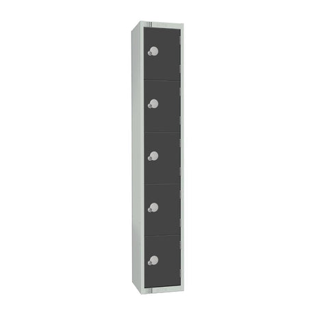 GR695-CLS Elite Five Door Manual Combination Locker Locker Graphite Grey JD Catering Equipment Solutions Ltd