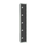 GR695-EL Elite Five Door Electronic Combination Locker Graphite Grey JD Catering Equipment Solutions Ltd