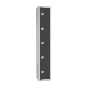 GR695-EL Elite Five Door Electronic Combination Locker Graphite Grey - JD Catering Equipment Solutions Ltd