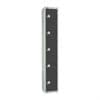 GR695-ELS Elite Five Door Electronic Combination Locker with Sloping Top Graphite Grey JD Catering Equipment Solutions Ltd