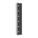 GR696-CN Elite Six Door Coin Return Locker Graphite Grey JD Catering Equipment Solutions Ltd