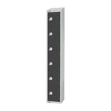 GR696-EL Elite Six Door Electronic Combination Locker Graphite Grey JD Catering Equipment Solutions Ltd