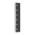 GR696-ELS Elite Six Door Electronic Combination Locker with Sloping Top Graphite Grey JD Catering Equipment Solutions Ltd