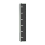 GR696-ELS Elite Six Door Electronic Combination Locker with Sloping Top Graphite Grey JD Catering Equipment Solutions Ltd