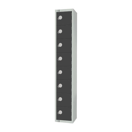 GR697-CL Elite Eight Door Manual Combination Locker Locker Graphite Grey JD Catering Equipment Solutions Ltd