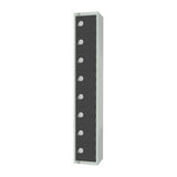 GR697-CN Elite Eight Door Coin Return Locker Graphite Grey JD Catering Equipment Solutions Ltd