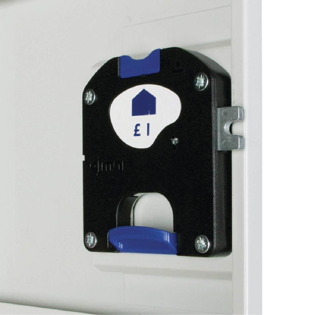 GR697-CNS Elite Eight Door Coin Return Locker with Sloping Top Graphite Grey JD Catering Equipment Solutions Ltd