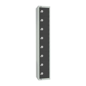 GR697-CS Elite Eight Door Camlock Locker with Sloping Top Graphite Grey - JD Catering Equipment Solutions Ltd
