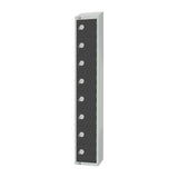 GR697-ELS Elite Eight Door Electronic Lock with Sloping Top Graphite Grey JD Catering Equipment Solutions Ltd