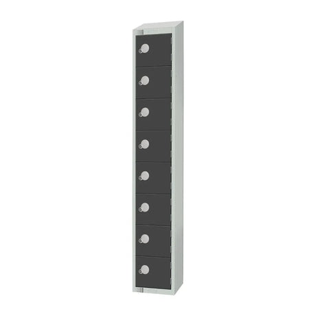 GR697-ELS Elite Eight Door Electronic Lock with Sloping Top Graphite Grey - JD Catering Equipment Solutions Ltd