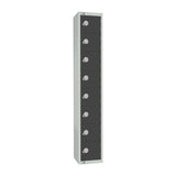 GR697-P Elite Eight Door Padlock Locker Graphite Grey - JD Catering Equipment Solutions Ltd
