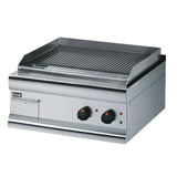 GS6/TFR - Lincat Silverlink 600 Electric Counter-top Griddle - Twin Zone - Fully-Ribbed Plate - W 600 mm - 4.0 kW F924 - JD Catering Equipment Solutions Ltd