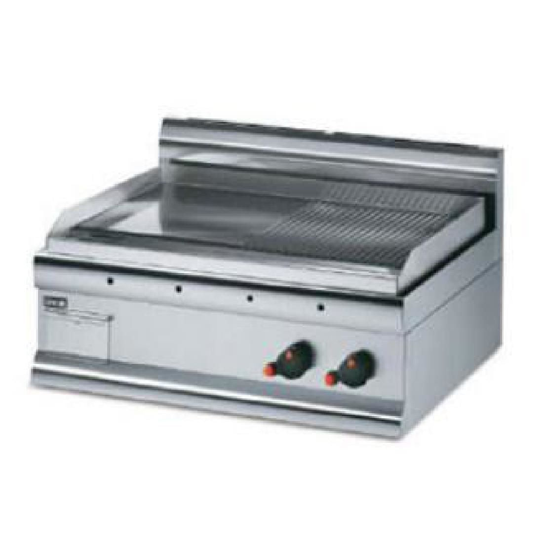 GS7/R - Lincat Silverlink 600 Electric Counter-top Griddle - Half-Ribbed Plate - W 750 mm - 6.0 kW JD Catering Equipment Solutions Ltd