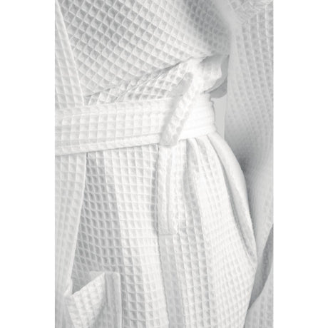 GT737-L Mitre Essentials Honeycomb Bathrobe White Large JD Catering Equipment Solutions Ltd