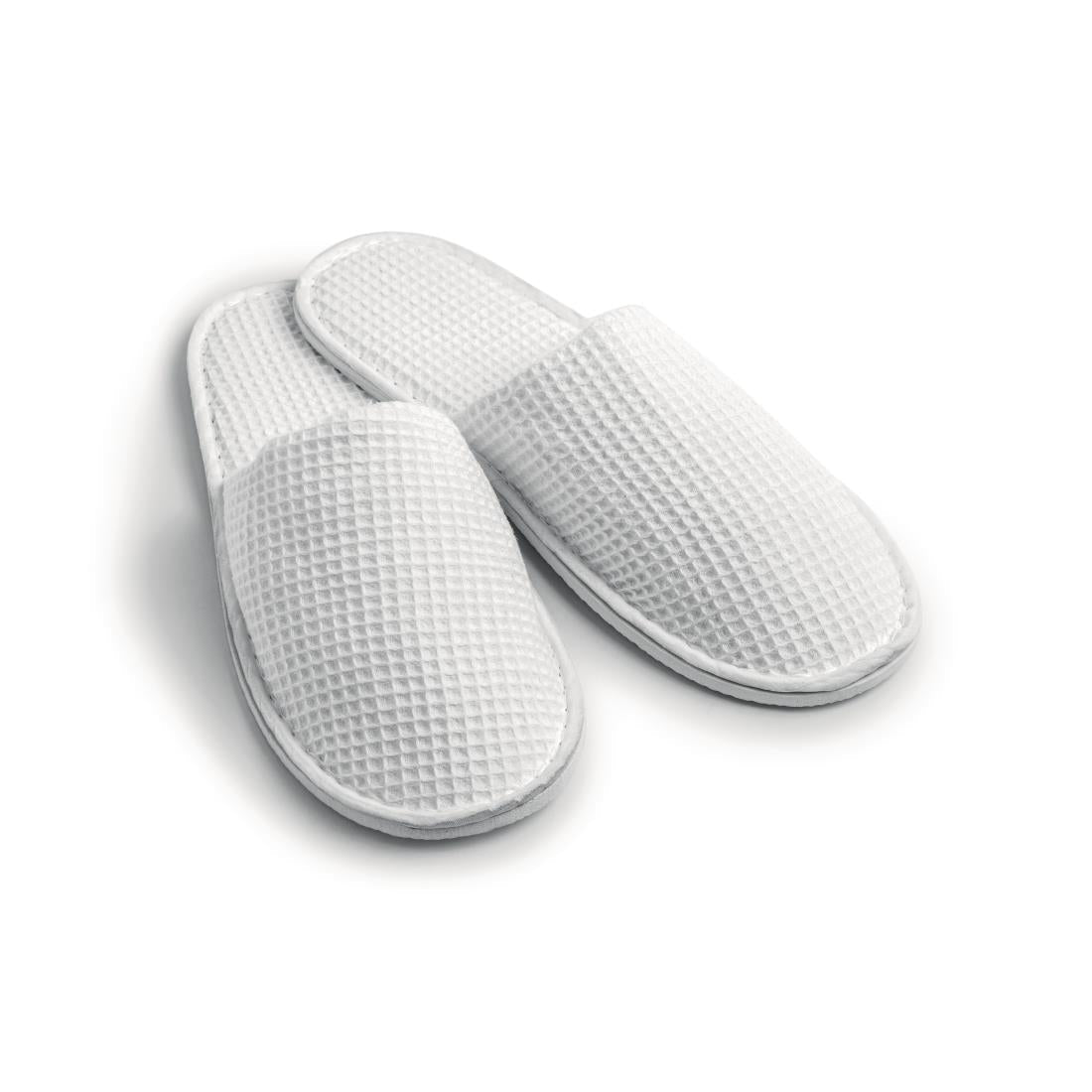 GT738 Mitre Essentials Honeycomb Slipper Closed Toe White JD Catering Equipment Solutions Ltd