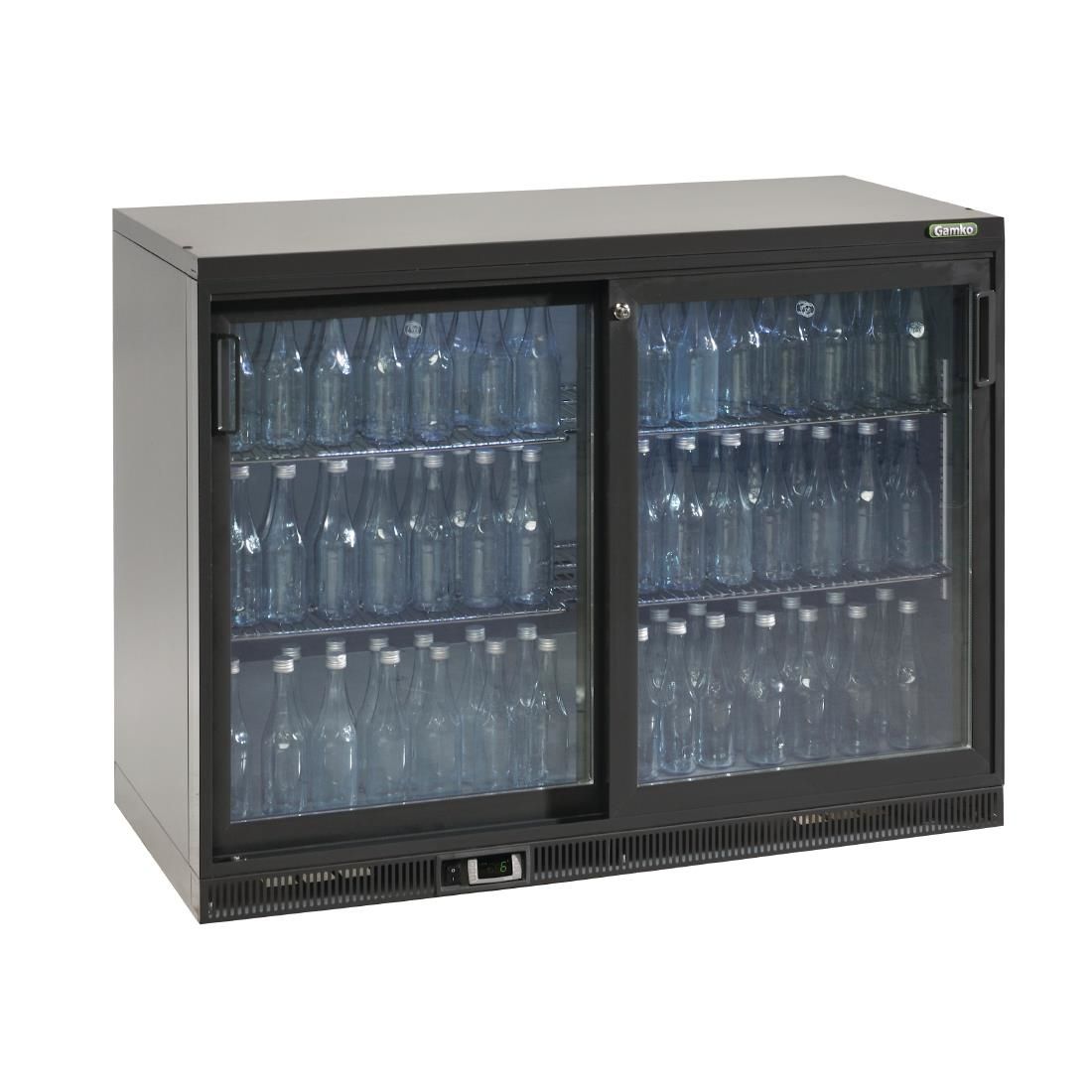 Gamko Bottle Cooler - Double Sliding Door 275 Ltr JD Catering Equipment Solutions Ltd