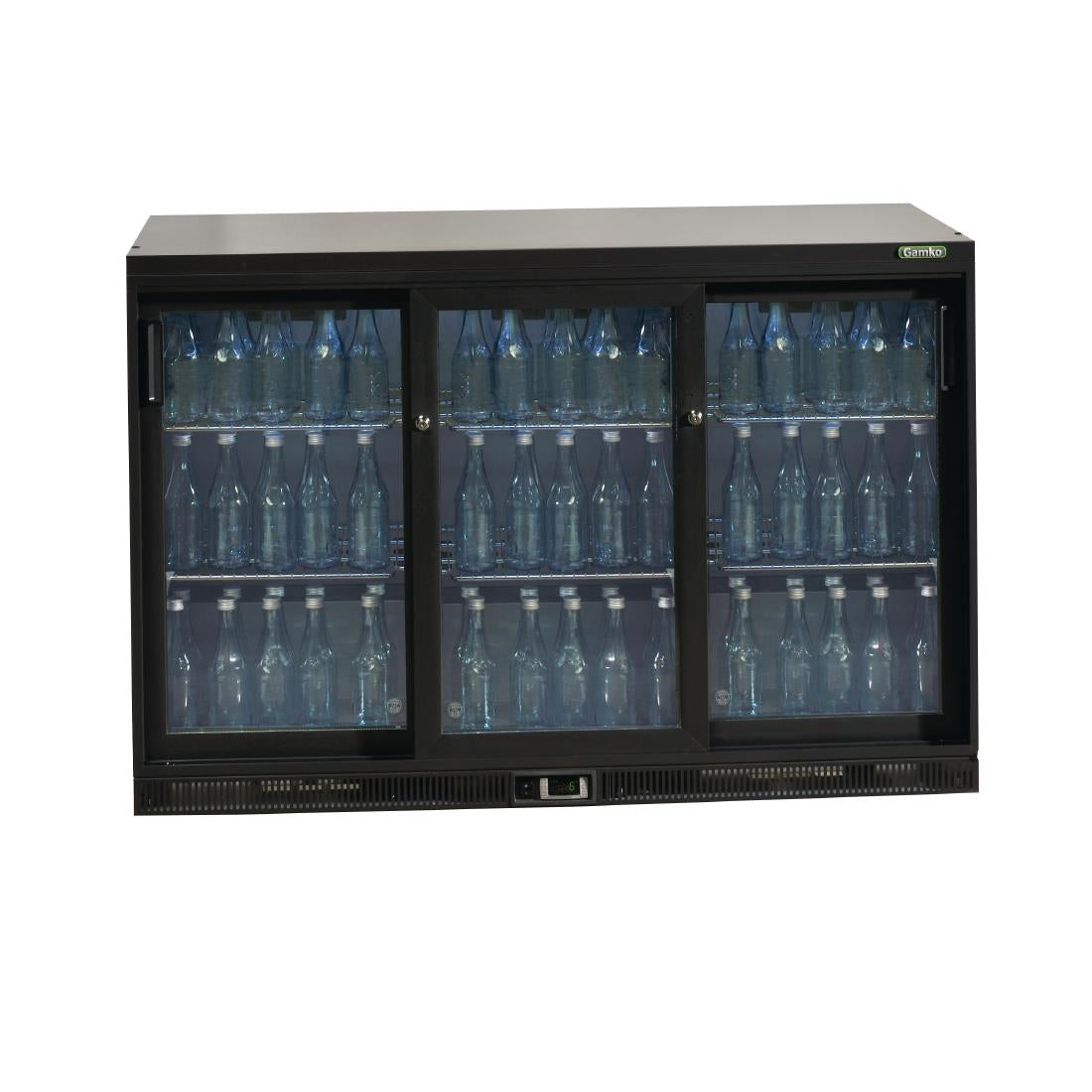 Gamko Bottle Cooler - Triple Sliding Door 315 Ltr JD Catering Equipment Solutions Ltd