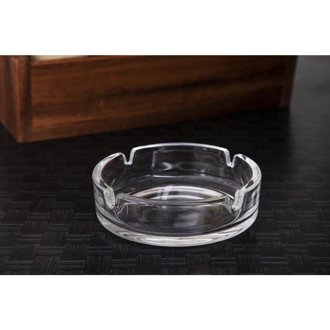Glass Stackable Small Ashtray (Pack of 24) JD Catering Equipment Solutions Ltd
