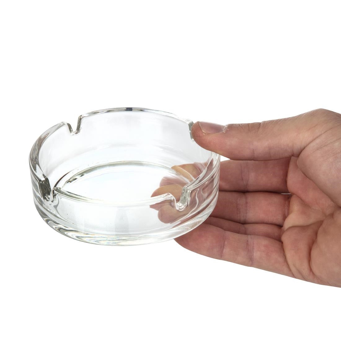 Glass Stackable Small Ashtray (Pack of 24) JD Catering Equipment Solutions Ltd